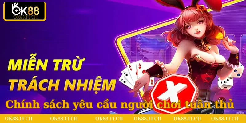 Chính sách miễn chịu trách nhiệm yêu cầu người chơi tuân thủ đầy đủ