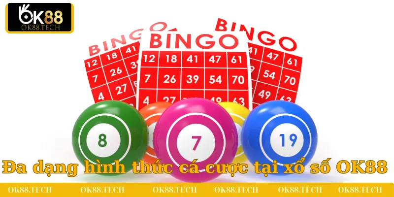 Đa dạng các hình thức cá cược tại xổ số OK88